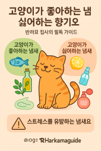 고양이가 좋아하는 냄새와 싫어하는 향기