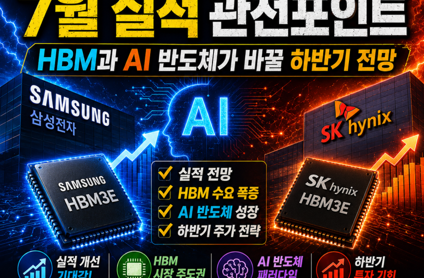 삼성전자·SK하이닉스 7월 실적 관전포인트｜HBM과 AI 반도체가 바꿀 하반기&hellip;