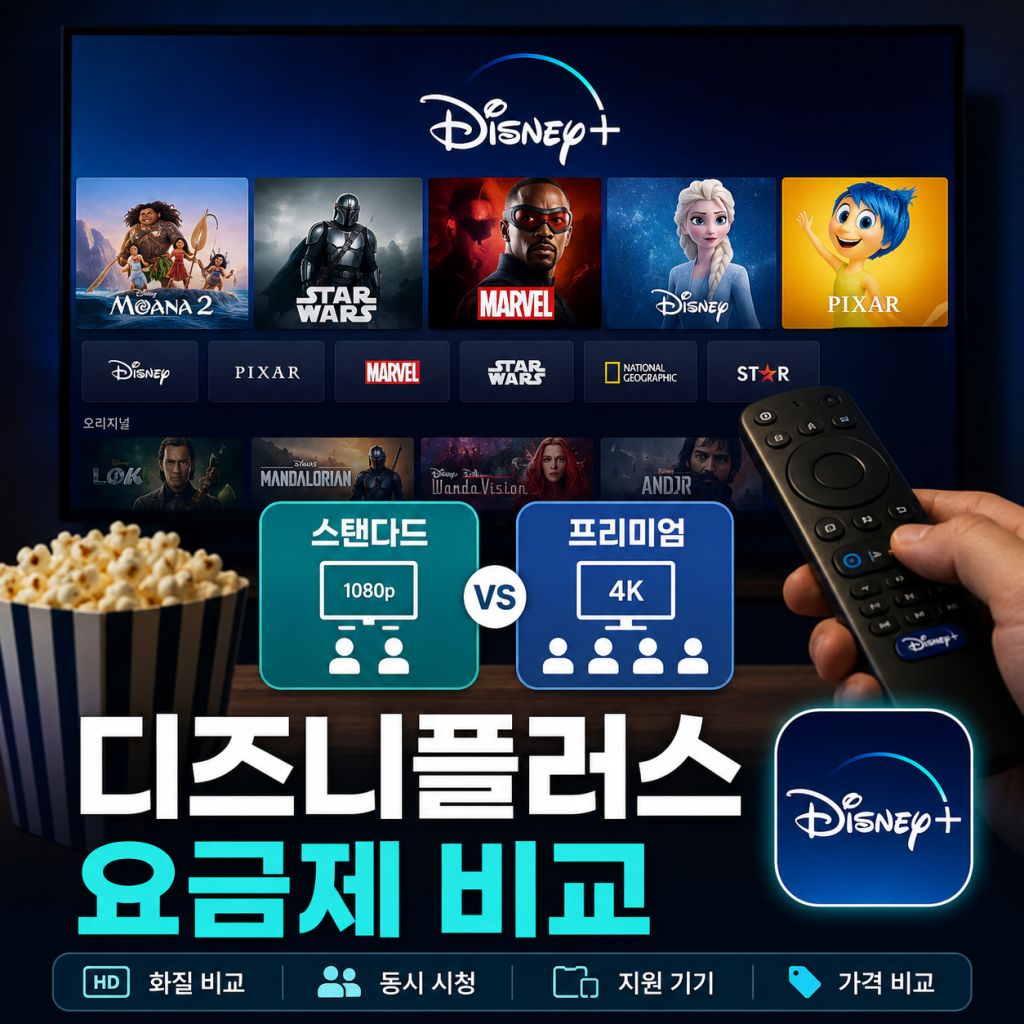 디즈니플러스 요금제 비교