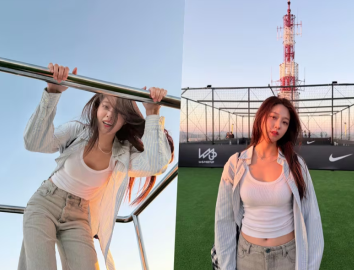 설현 복근