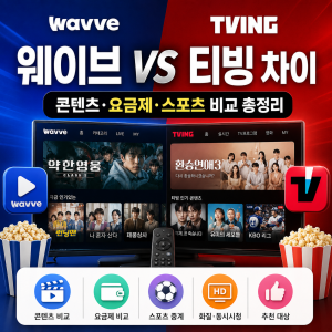 웨이브와 티빙 차이