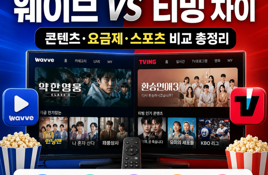 웨이브와 티빙 차이