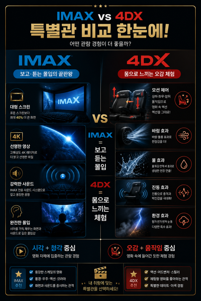 IMAX와 4DX 차이 1