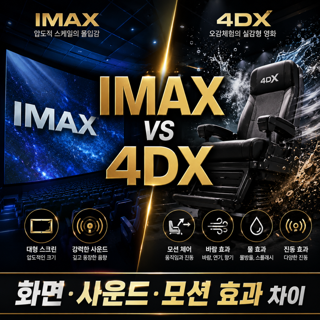 IMAX와 4DX 차이
