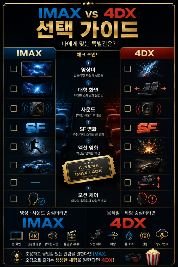 IMAX와 4DX 차이 2