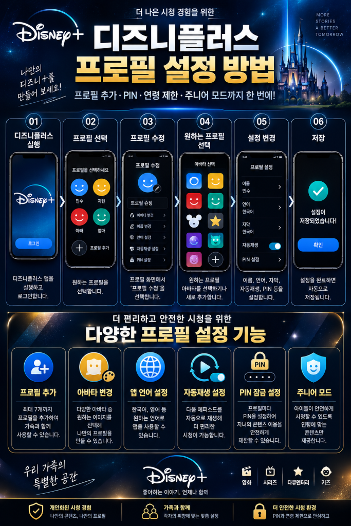 디즈니플러스 프로필 설정 1