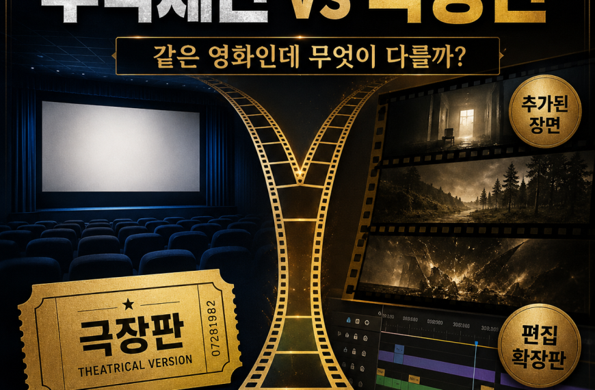 무삭제판과 극장판 차이, 같은 영화인데 무엇이 다를까?