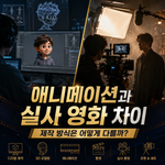 애니메이션 실사 영화 차이