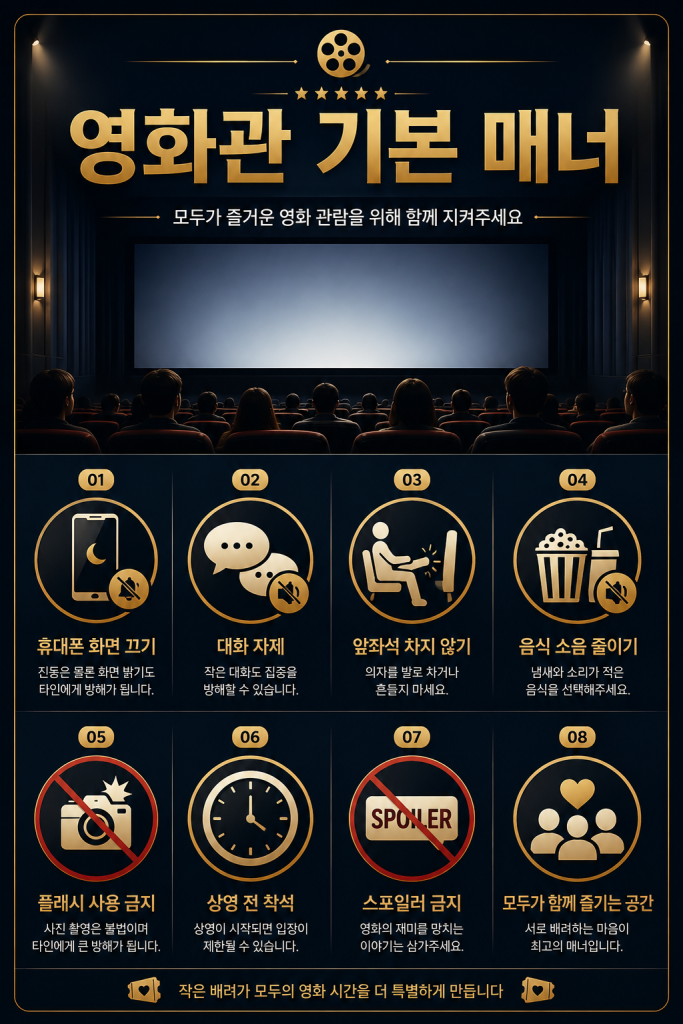 영화 관람 에티켓 1