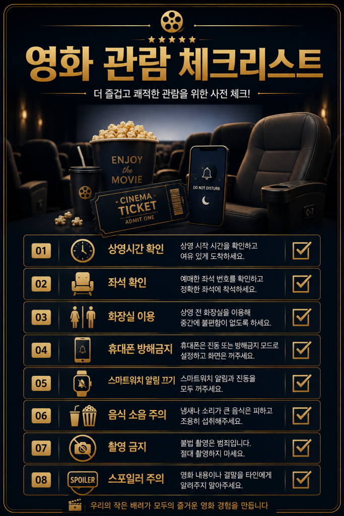 영화 관람 에티켓 2