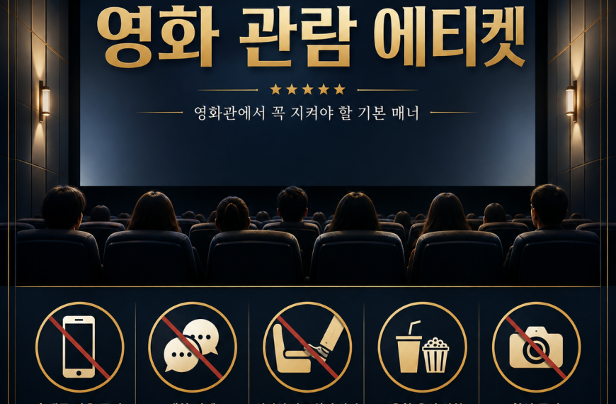 영화 관람 에티켓
