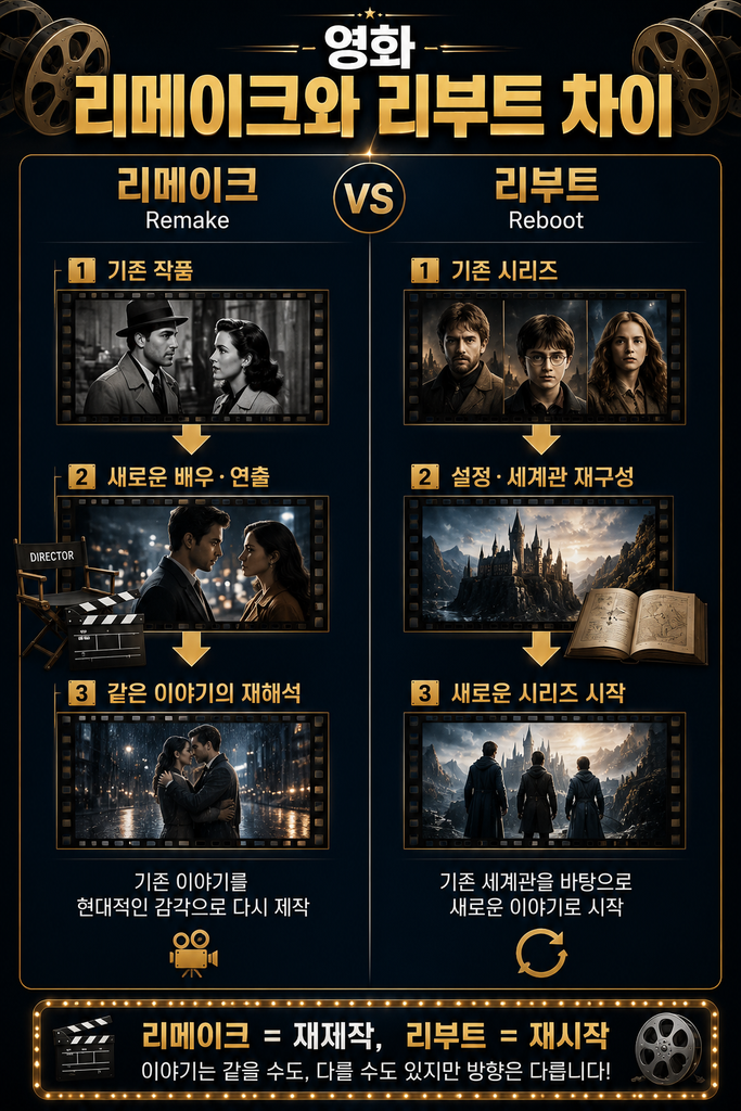 영화 리메이크와 리부트 차이 1