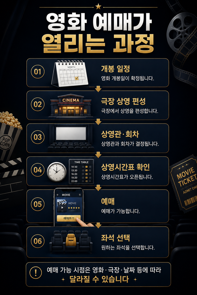 영화 예매 오픈 시간 1