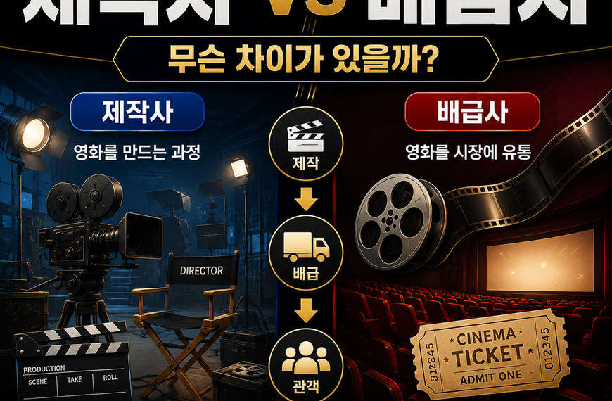 영화 제작사와 배급사 차이