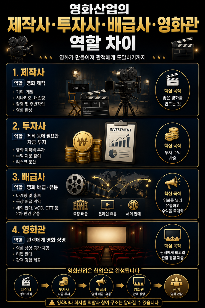 영화 제작사와 배급사 차이 2