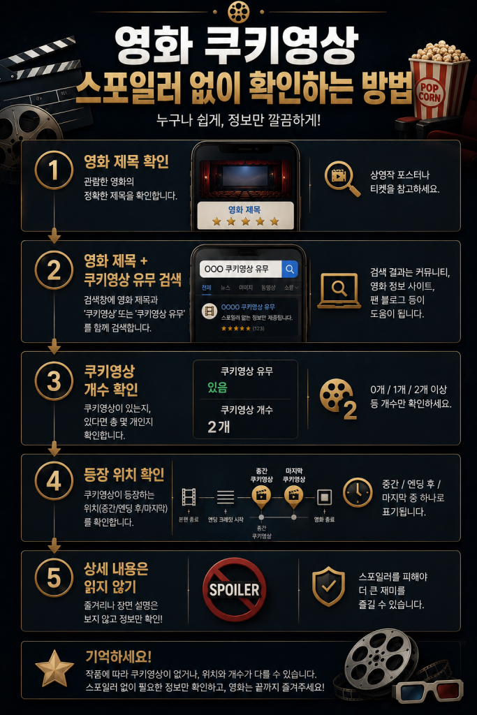 영화 쿠키영상 유무 확인 1