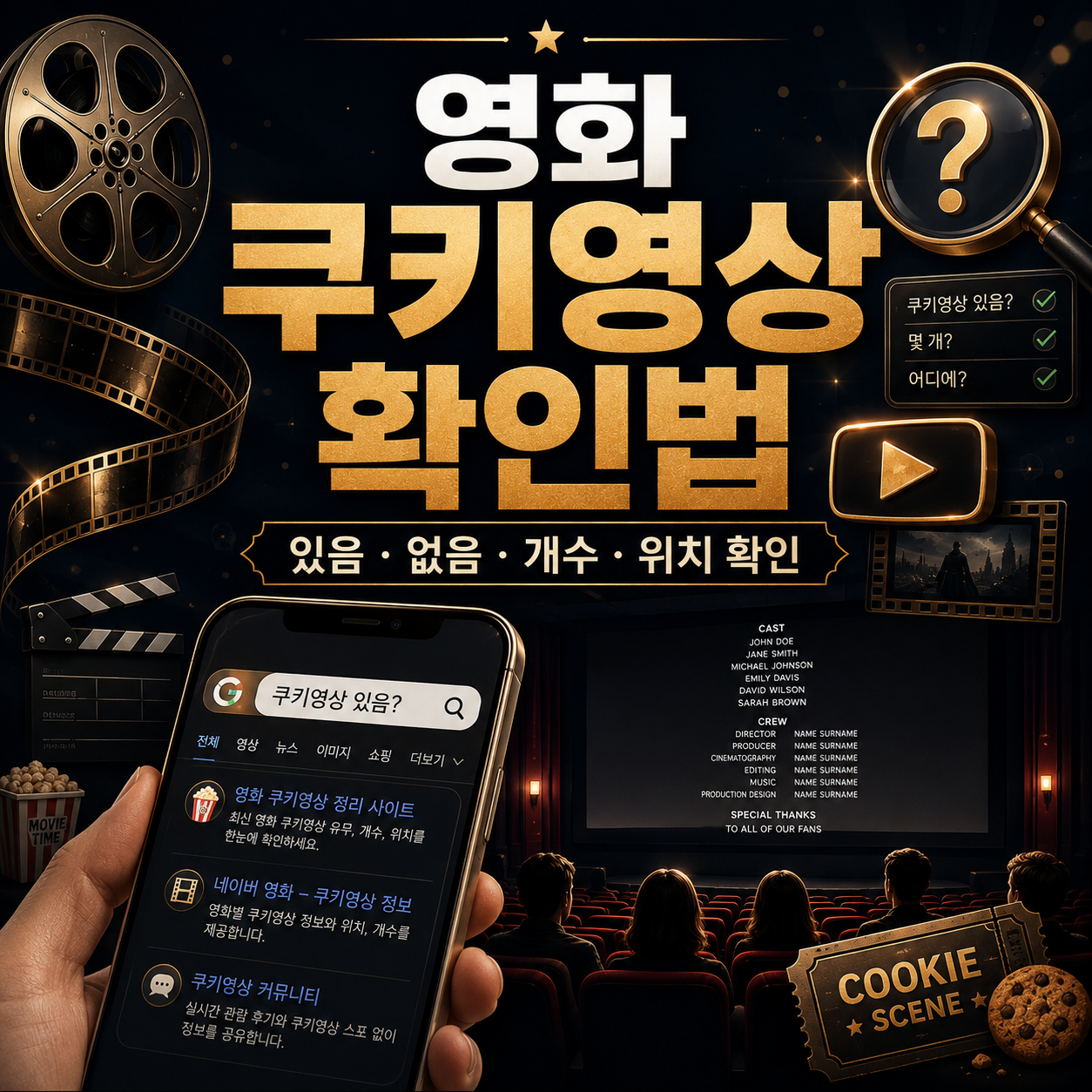 영화 쿠키영상 유무 확인