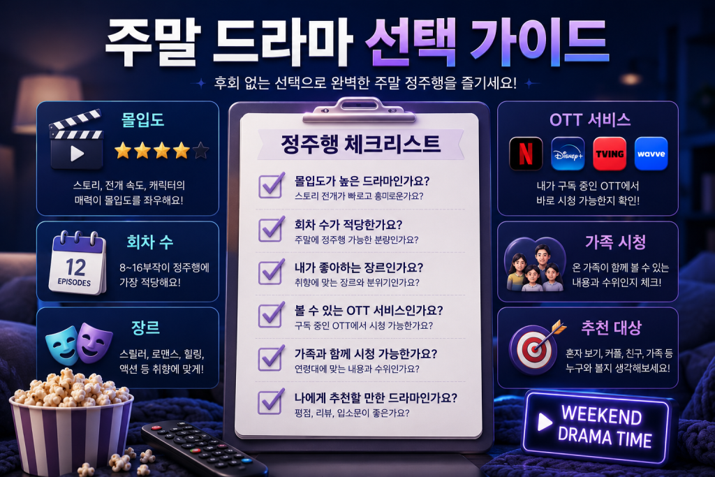 주말 정주행하기 좋은 드라마 추천 2