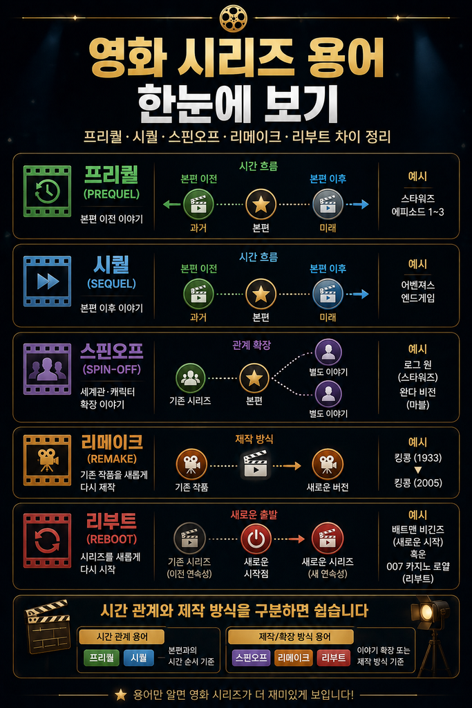 프리퀄 시퀄 스핀오프 차이 2