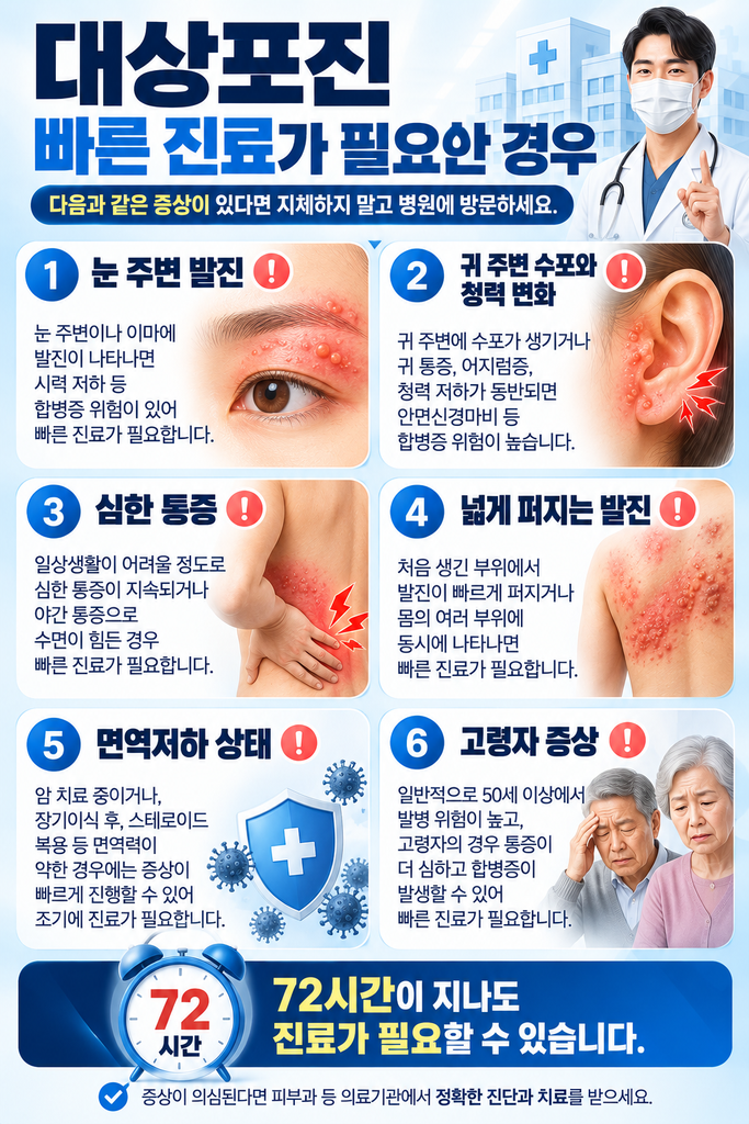 대상포진 빠른 진료 가이드