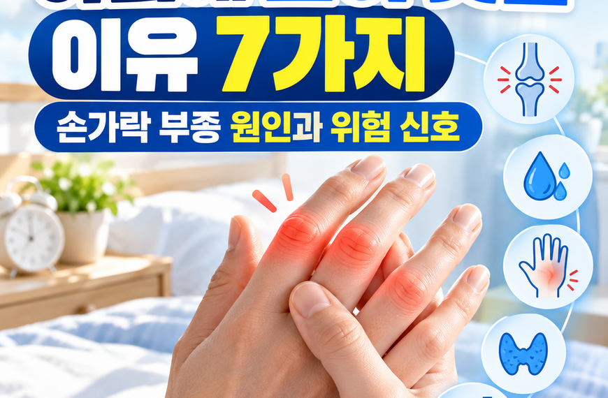 아침에 손이 붓는 이유